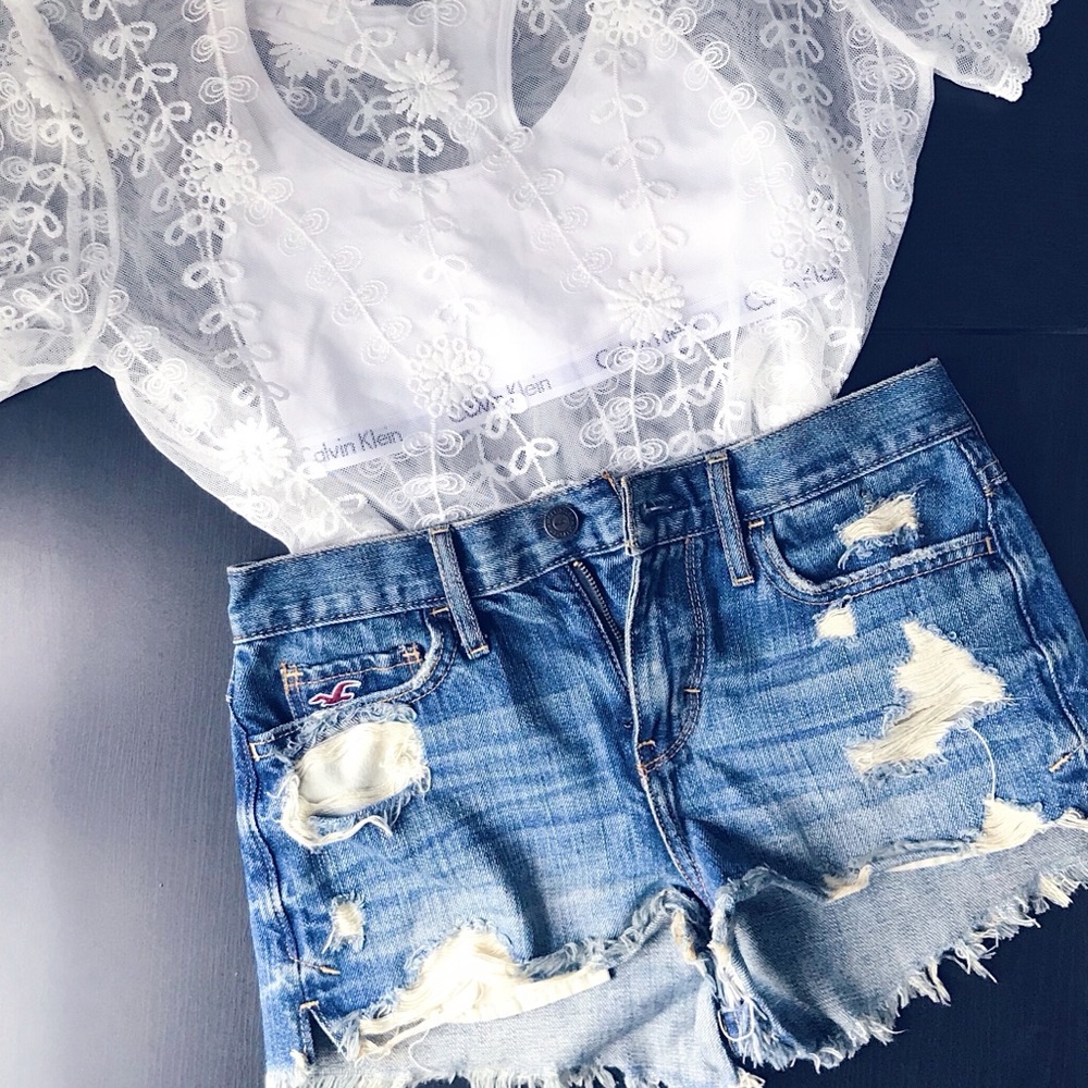 Hollister Destroyed Shorts